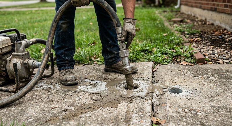 Concrete Mudjacking in West Des Moines, IA