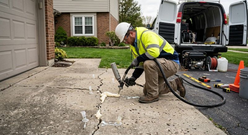 Concrete Poly Jacking in Des Moines, IA