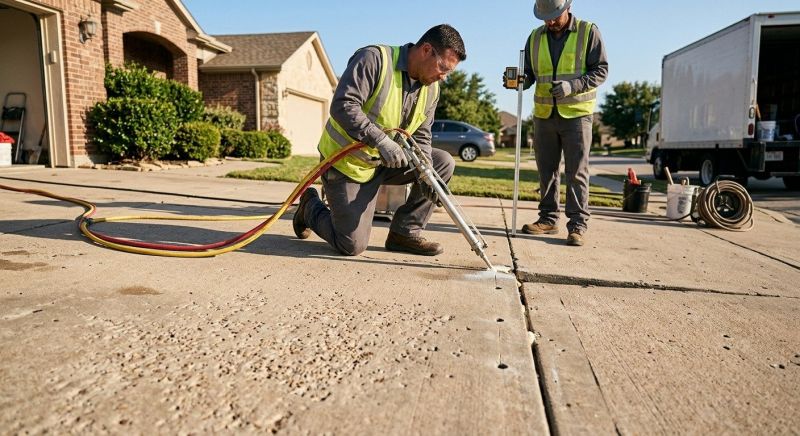 Concrete Poly Jacking in West Des Moines, IA