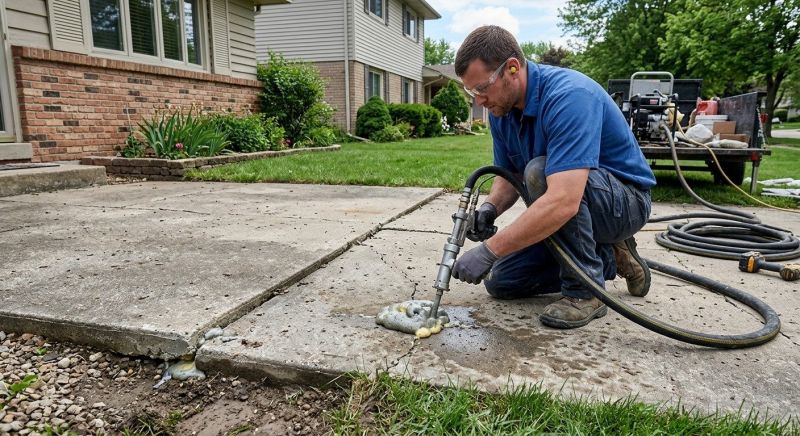 Sidewalk Raising in West Des Moines, IA