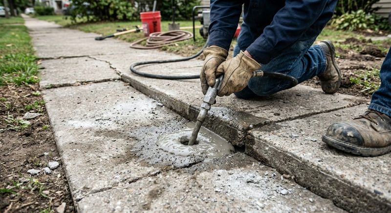 Slab Leveling in Des Moines, IA