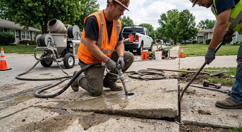 Sunken Sidewalk Repair in Denver, CO