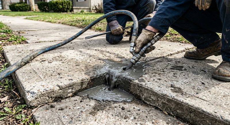 Sunken Slab Repair in West Des Moines, IA